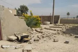  تصاویری از خسارت زلزله در برخی روستاهای گناوه