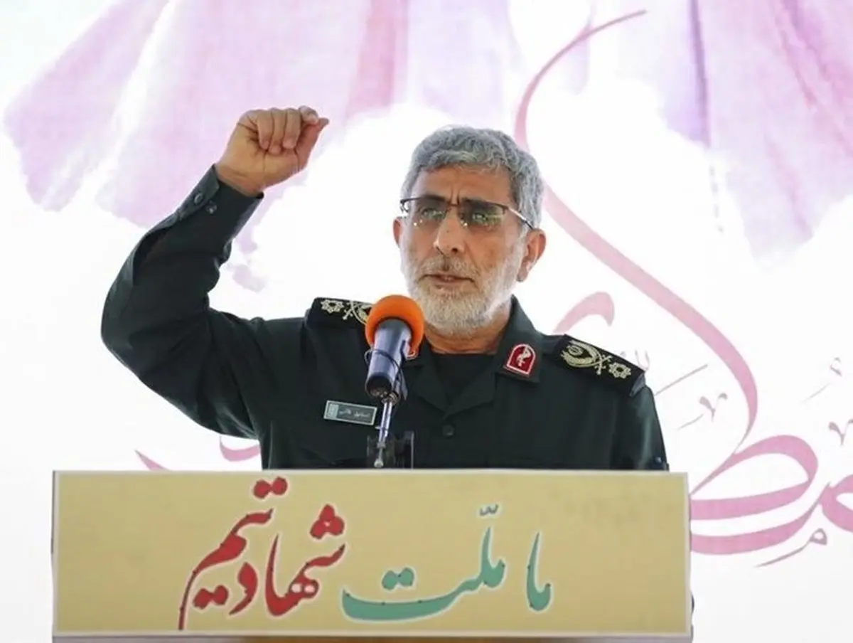 واکنش سردار قاآنی به جنگ 12 روزه صهیونیستها| سردار قاآنی خطاب به صهیونیستها: به فکر ترک فلسطین باشید

