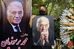 محمد برسوزیان در کنار احمد آقالو به خاک سپرده شد + تصویر 