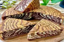 کیک زبرا طعمی دلنشین و ظاهری فریبنده! | طرز تهیه کیک زبرا +ویدیو 