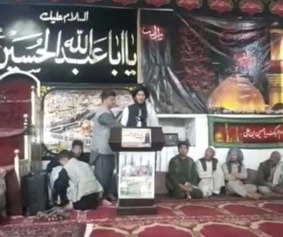  یکی از اعضای طالبان در مراسم عزاداری امام حسین «ع» شرکت کرد