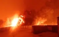 لحظه‌ی وحشتناک‌ انفجار انبار مهمات جنگی اوکراین+ویدئو