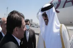 امیر قطر وارد تهران شد