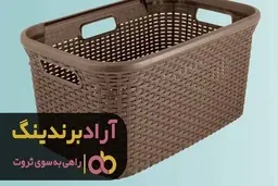 خرید سبد پلاستیکی حصیری با ساده ترین روش