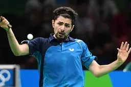 نمایش ضعیف نیما عالمیان؛ یک بازی، پرتاب راکت و حذف! ناکامی تنیس روی میز ادامه دارد