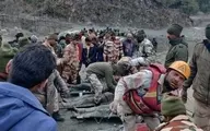 ۱۴ کشته در اثر سقوط بخشی از یخچال‌های هیمالیا روی سدی در هند