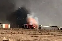 انفجار در زاغه مهمات الحشد الشعبی در نجف