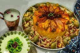 طرز تهیه ته چین مرغ با ته انداز مرغ | ته چین مرغ با ته انداز مرغسبک خوشمزه از مرغ در سفره ایرانی