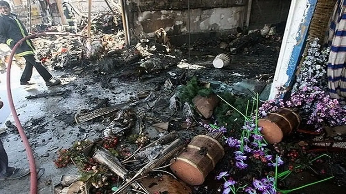  میزان خسارت وارد شده به بازار گل در جنوب شرق تهران