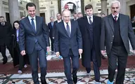 پوتین  |  رئیس جمهور روسیه از سفر غیرعلنی اش به دمشق پرده برداشت.
