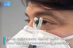 یکی از جذابترین اختراعات تاریخ بشر | کوچکترین نمایشگر جهان، در مرکز یک لنز+ویدئو 