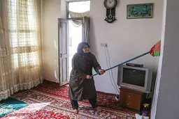 عکس های جالبی از خانه‌تکانی در بجنورد| سنت کهن خانه تکانی در بجنورد

