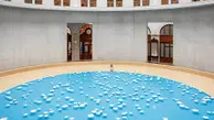 رقص آب و نور در پاریس | انعکاس آسمان در "بحر معلق" هنرمند فرانسوی +ویدئو