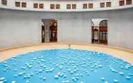 رقص آب و نور در پاریس | انعکاس آسمان در "بحر معلق" هنرمند فرانسوی +ویدئو
