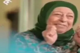 سانسور عجیب روسری ثریا قاسمی در تلویزیون+ویدئو