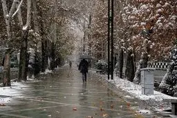 بارش برف و باران در نقاط مختلف کشور/ کاهش دما تا ۱۲ درجه