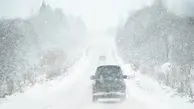 امروز عصر | کولاک برف در محور مهاباد به بوکان+ویدئو 