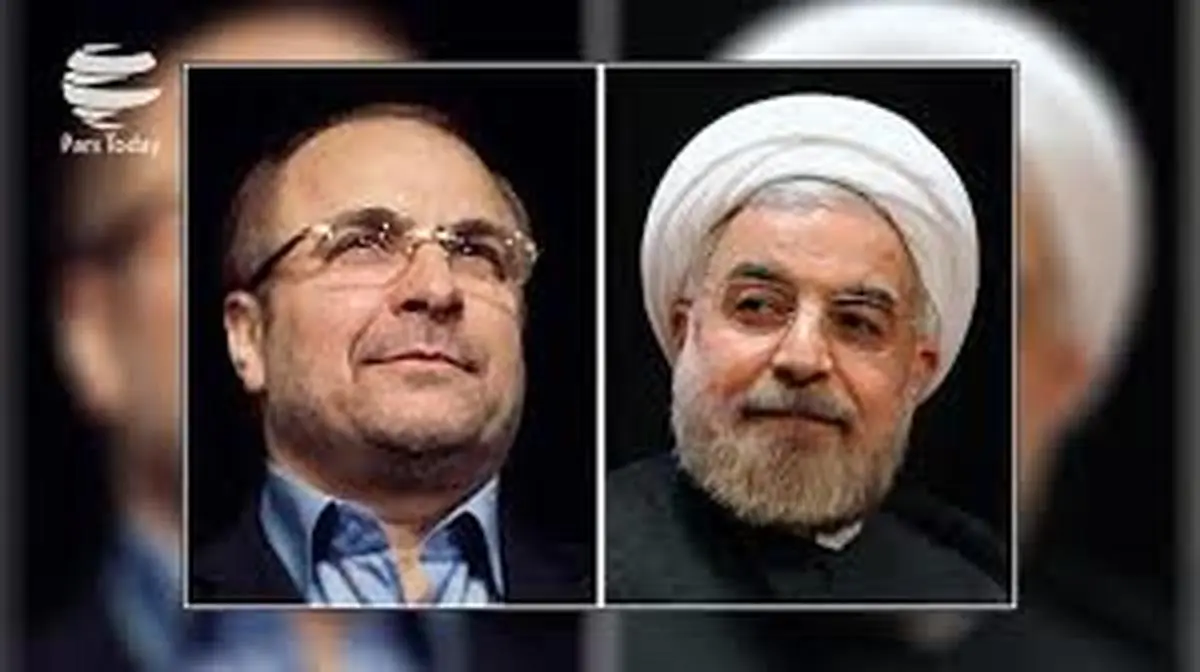  رقابت های انتخاباتی |  چهره پشت پرده شایعه بگومگو بین قالیباف و روحانی 