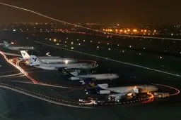 صبح امروز | از دست رفتن موتور MD کاسپین روی باند مهرآباد+ویدئو 