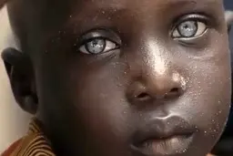 چشم های این پسر آفریقایی جهان را مبهوت خود کرد! |‌ داستان او+ ویدئو