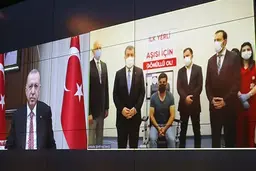 مراسم آغاز فاز سوم کارآزمایی بالینی واکسن کرونا ترکیه 