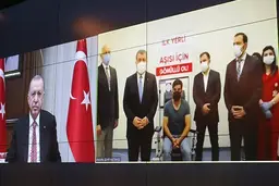 مراسم آغاز فاز سوم کارآزمایی بالینی واکسن کرونا ترکیه 