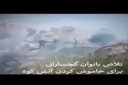 بانوان گچسارانی به کوه و آتش زدند!+فیلم