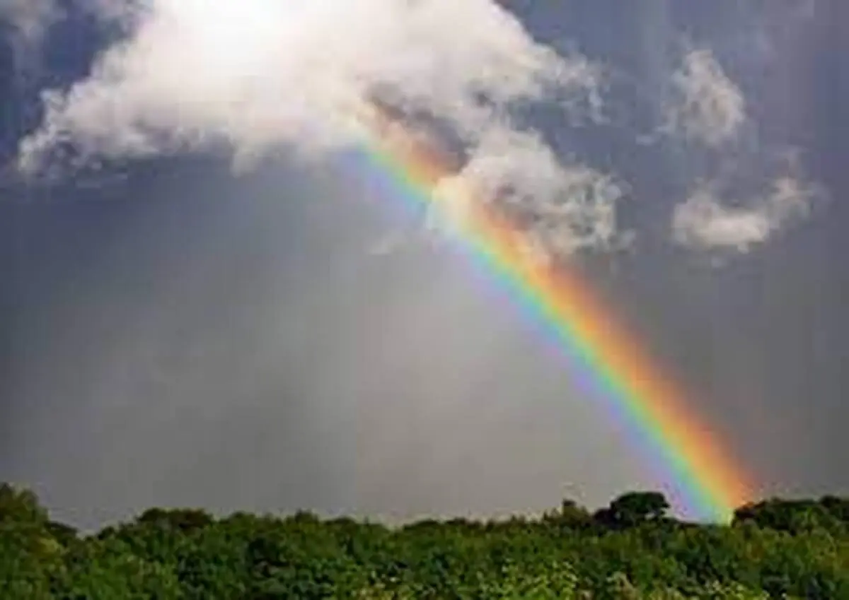 اولین رنگین کمان پاییزی به پیشواز تهران آمد + ویدئو