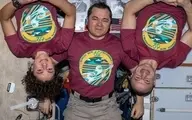 تصویری جدید از فضانوردان باقی‌مانده در فضا