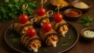 لقمه مرغ و بادمجان | به عنوان فینگرفود سروش کن! +ویدئو