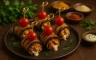 لقمه مرغ و بادمجان | به عنوان فینگرفود سروش کن! +ویدئو