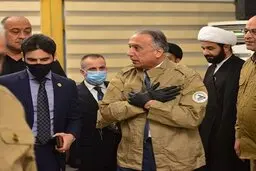 یونیفرم حشد شعبی بر تن نخست وزیر عراق 