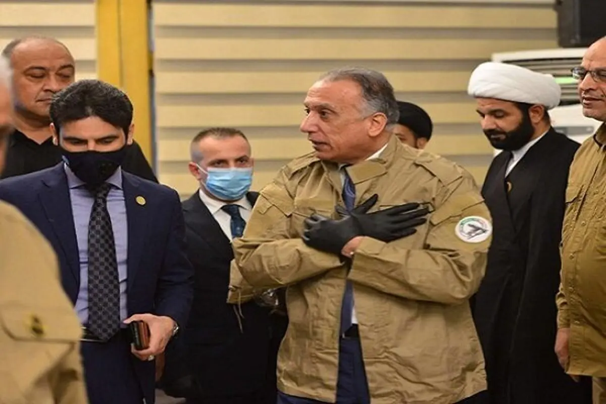 یونیفرم حشد شعبی بر تن نخست وزیر عراق 