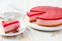 این رویایی ترین چیزکیکی هست که دیدی! | طرز تهیه چیز کیک صورتی +ویدئو