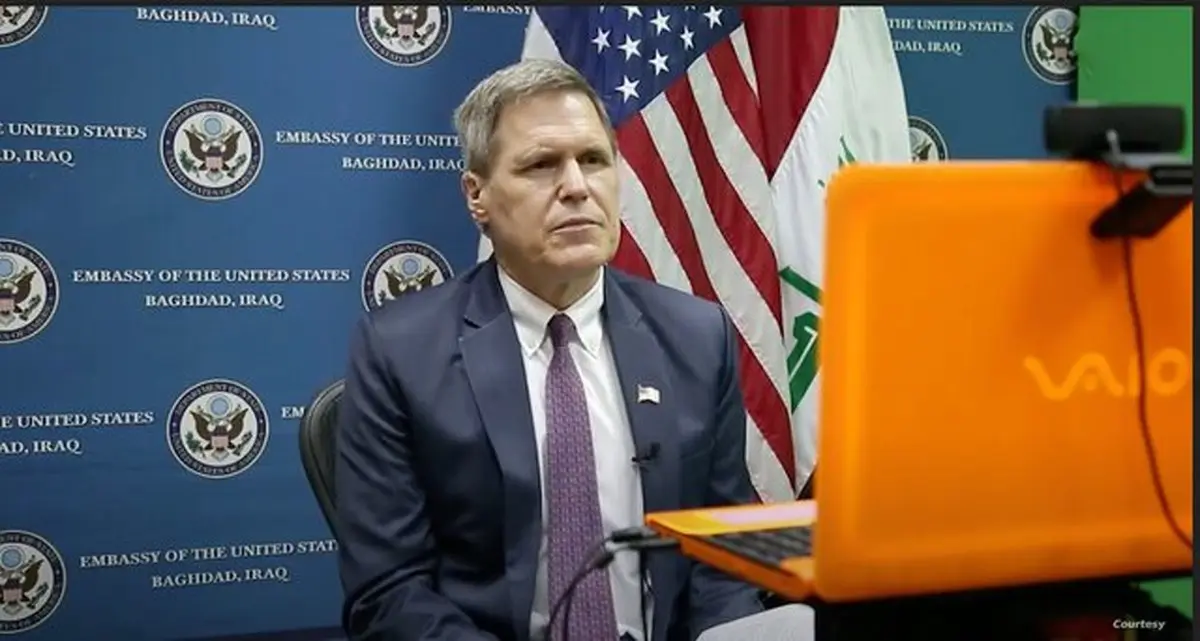 سفیر آمریکا در بغداد: هرگونه نفوذ ایران در عراق علیه آمریکا است | تهران تلاش می کند تا شکاف ها را پر کند؛ این مساله برای عراق بسیار مضر است
