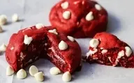 طرز تهیه کوکی ردولوت | لطافت مخملی با طعمی جادویی! +ویدئو