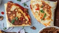پیتزا ساندویچی یک فست فود متنوع و خوشمزه و پر طرفداره! | طرز تهیه ساندویچ پیتزایی +ویدئو