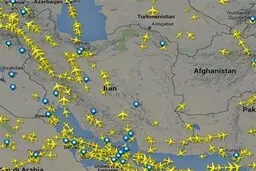 پرواز‌های عبوری از ایران ۷۲ درصد کاهش یافت