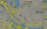پرواز‌های عبوری از ایران ۷۲ درصد کاهش یافت