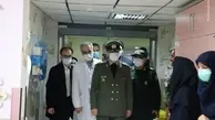 حضور وزیر دفاع در بیمارستان شهید چمران