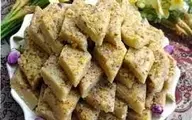 فقط با ۴ قلم مواد حلوای برنجی مناسب سفره عید بپز | شیرینی گیلانی عید و سه سوت یاد بگیر 