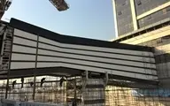 
 پل عابرپیاده غیرمجاز پالادیوم تخریب شد
