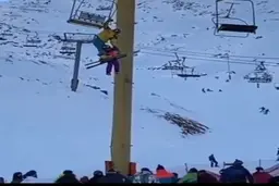 حادثه خطرناک در پیست دربندسر! + ویدئو