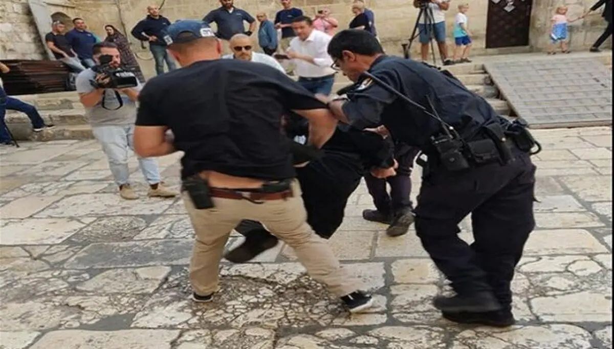 اشغالگران به صدها فلسطینی مسیحی حمله کردند