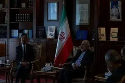  قطع برق وزارت خارجه هنگام ملاقات با مقام چینی +عکس