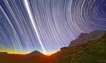 تصویر خیره کننده ناسا از لحظه اعتدال بهاری در رصدخانه تیده | لحظه نجومی تعیین‌کننده اعتدال +تصویر