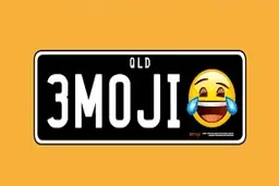 ایموجی در پلاک خودرو آمریکایی