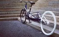 ابتکار این مرد خارجی در خیابان | تبدیل دوچرخه به وانت! + ویدئو
