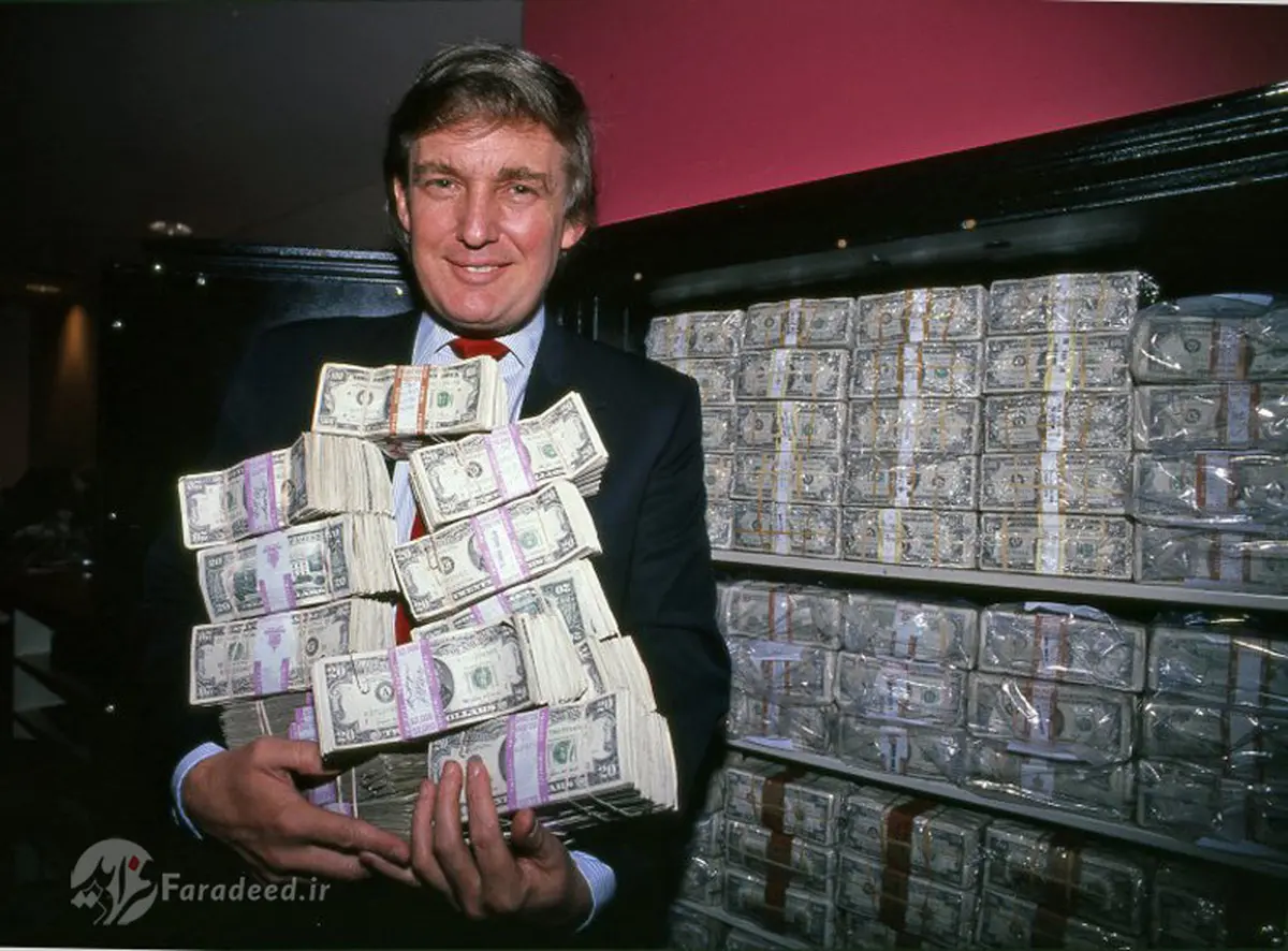 تصاویری از "ترامپ و پول‌هایش"