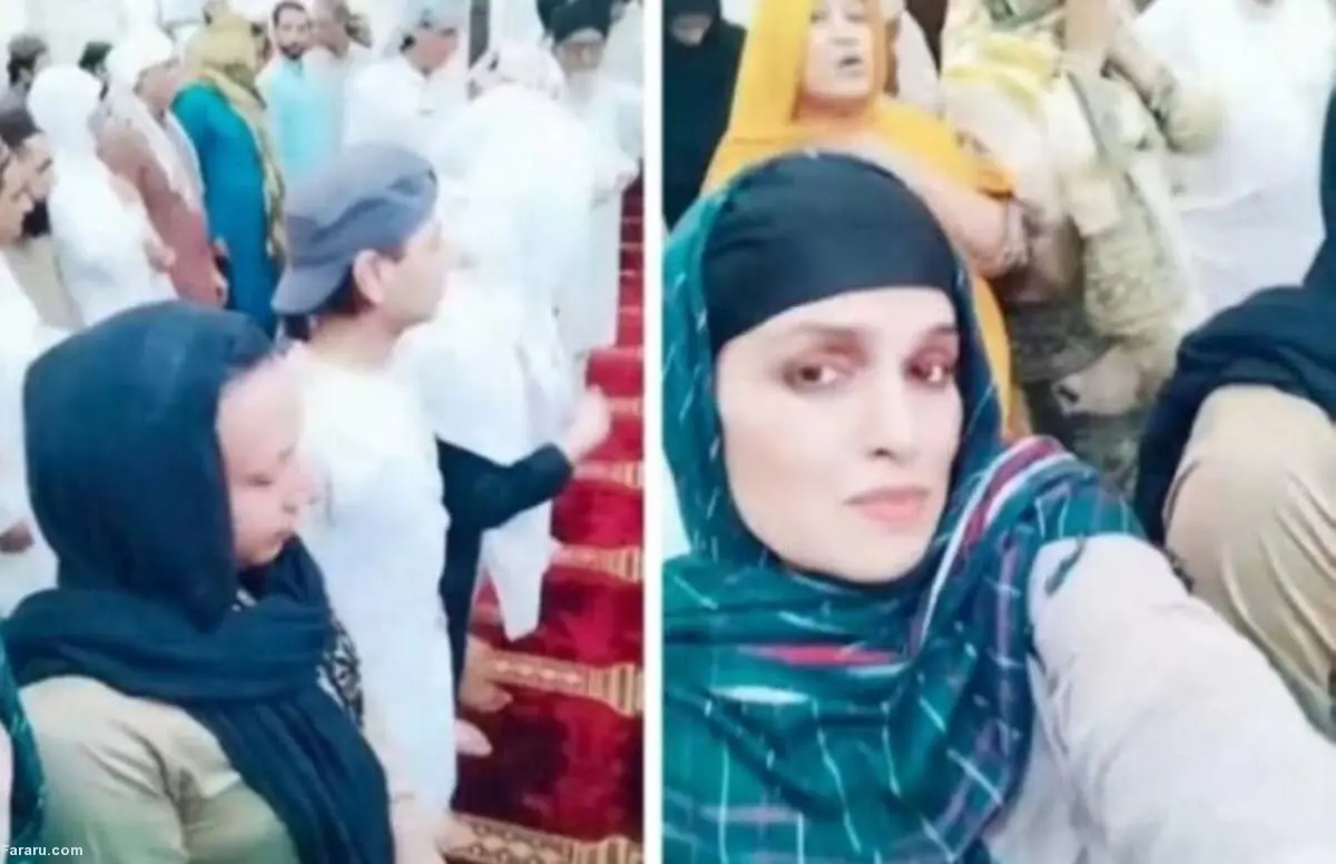 ویدئوی جنجالی از ایستادن زنان در کنار مردان در نماز جماعت